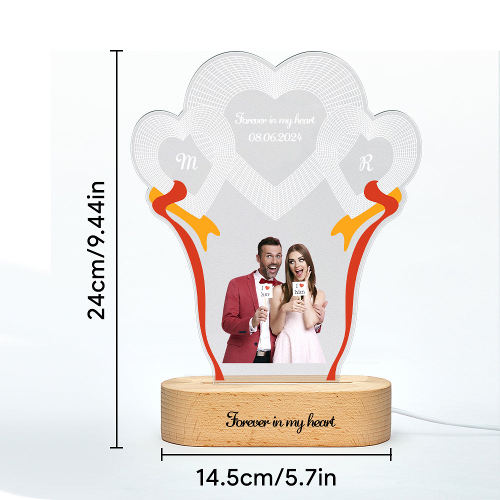 3-Heart Desk Lamp