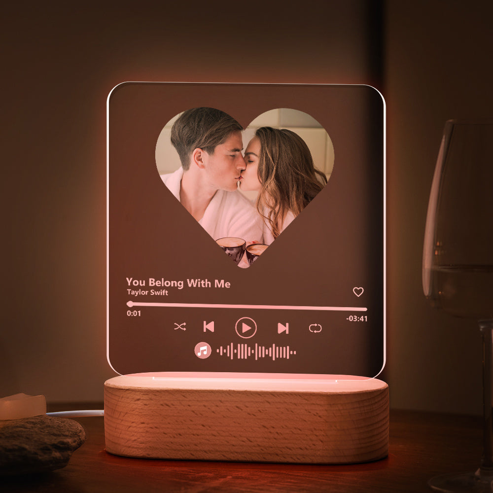 Music Code Heart Lamp
