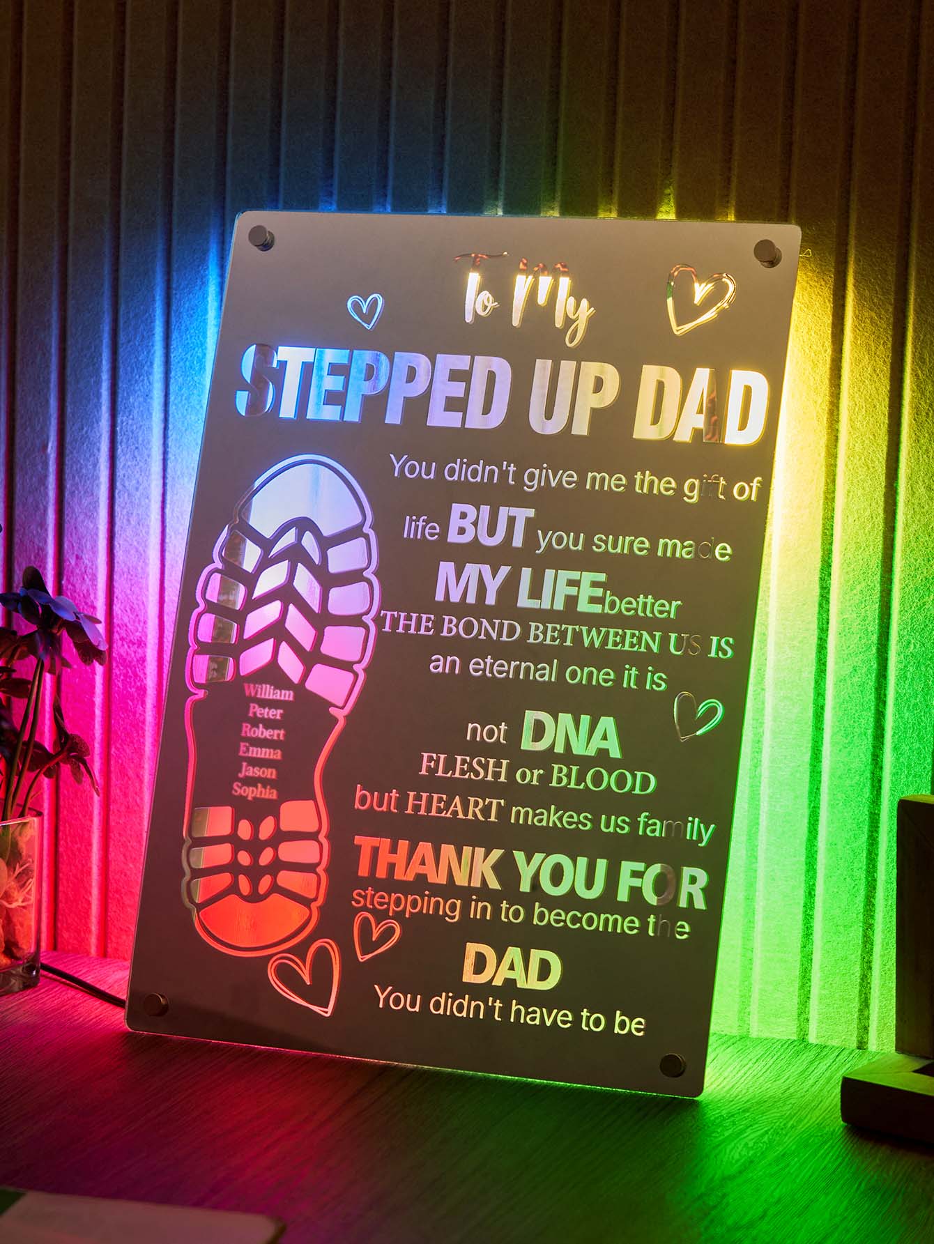 Dad Step-Up Mirror Light