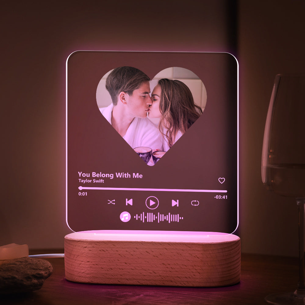 Music Code Heart Lamp