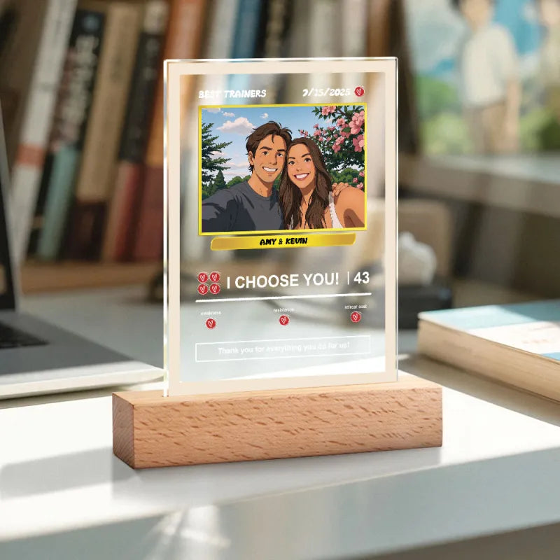 Acrylic Poke Card Lamp