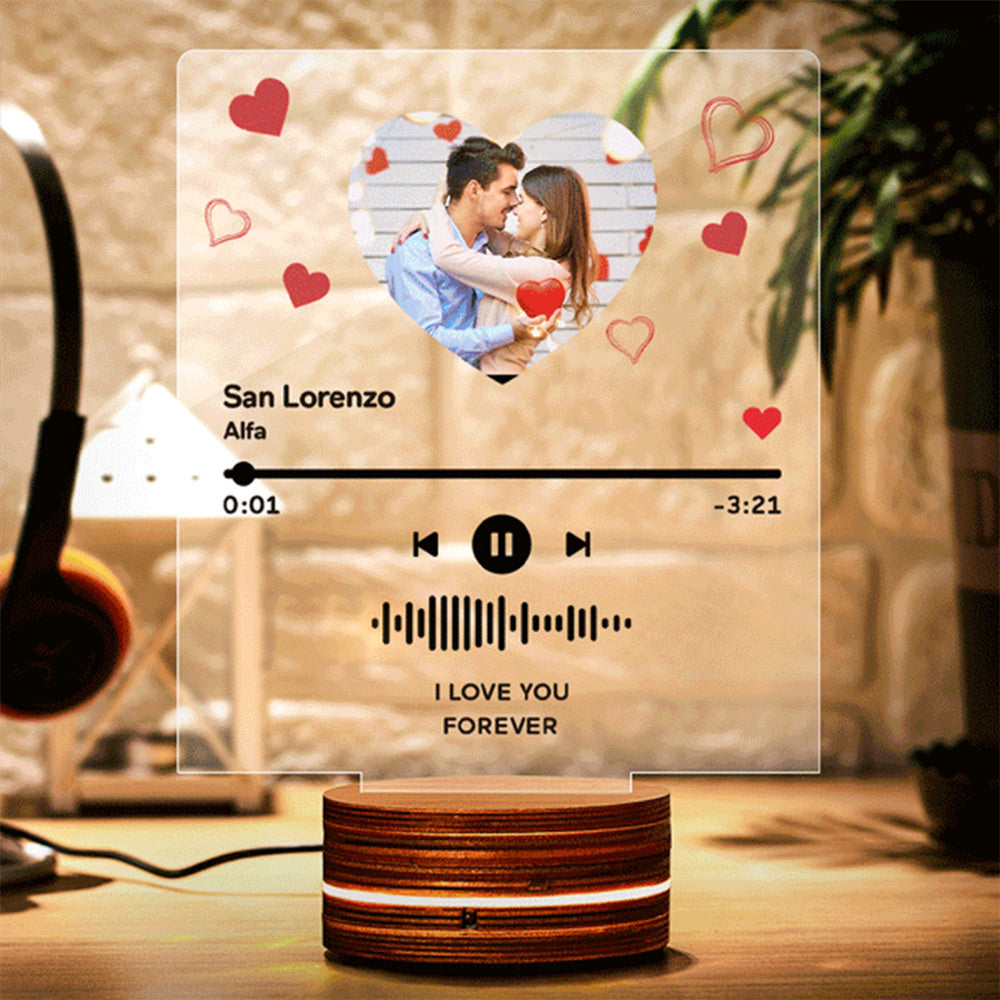 Album Glass Acrylic Lamp