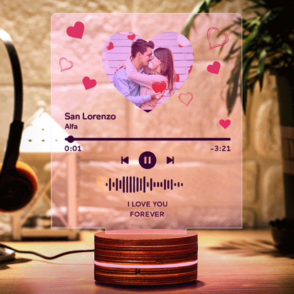 Album Glass Acrylic Lamp