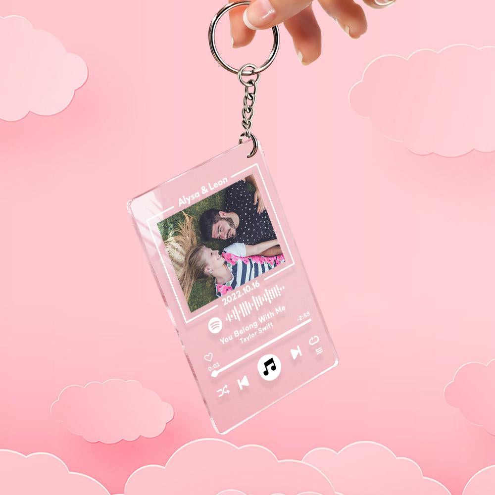 Glass Code Keychain Lamp