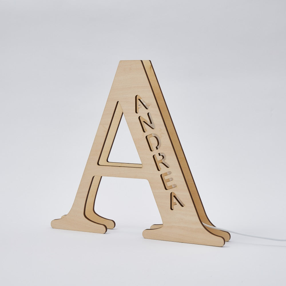 Wooden Letter Night Light