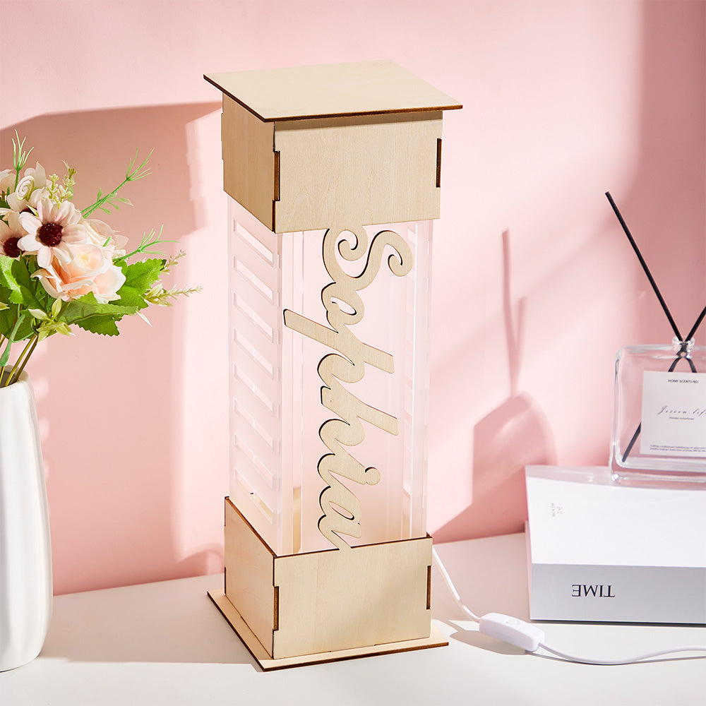 Wooden Acrylic Night Lamp