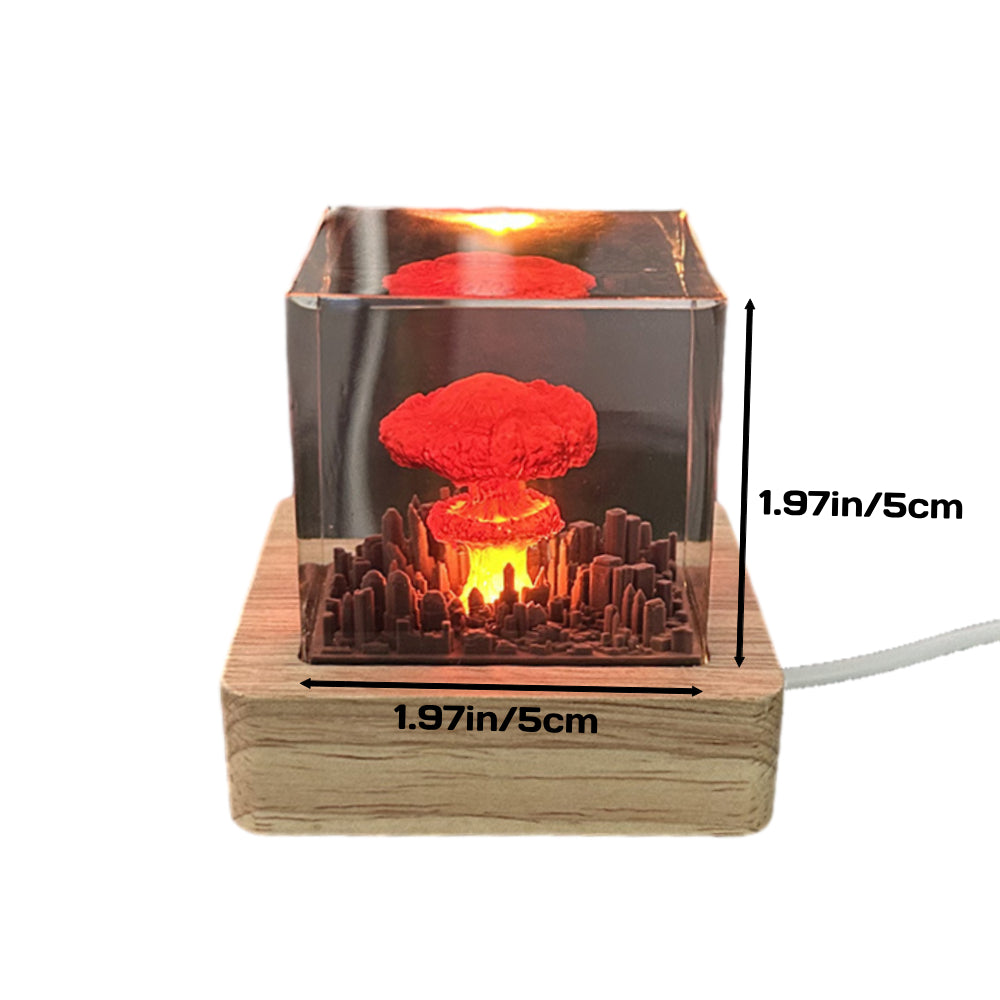 Atomic Bomb Resin Lamp