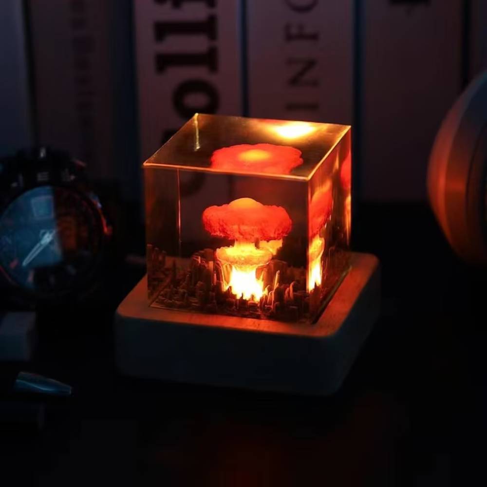 Atomic Bomb Resin Lamp
