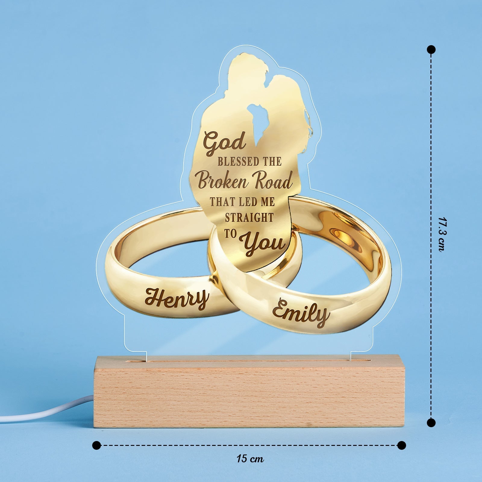 Couple Names Acrylic Lamp