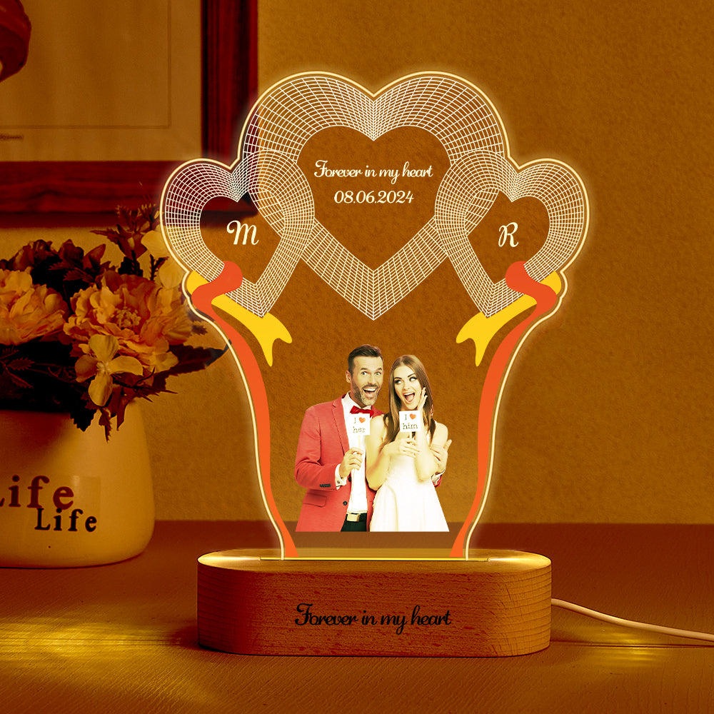 3-Heart Desk Lamp