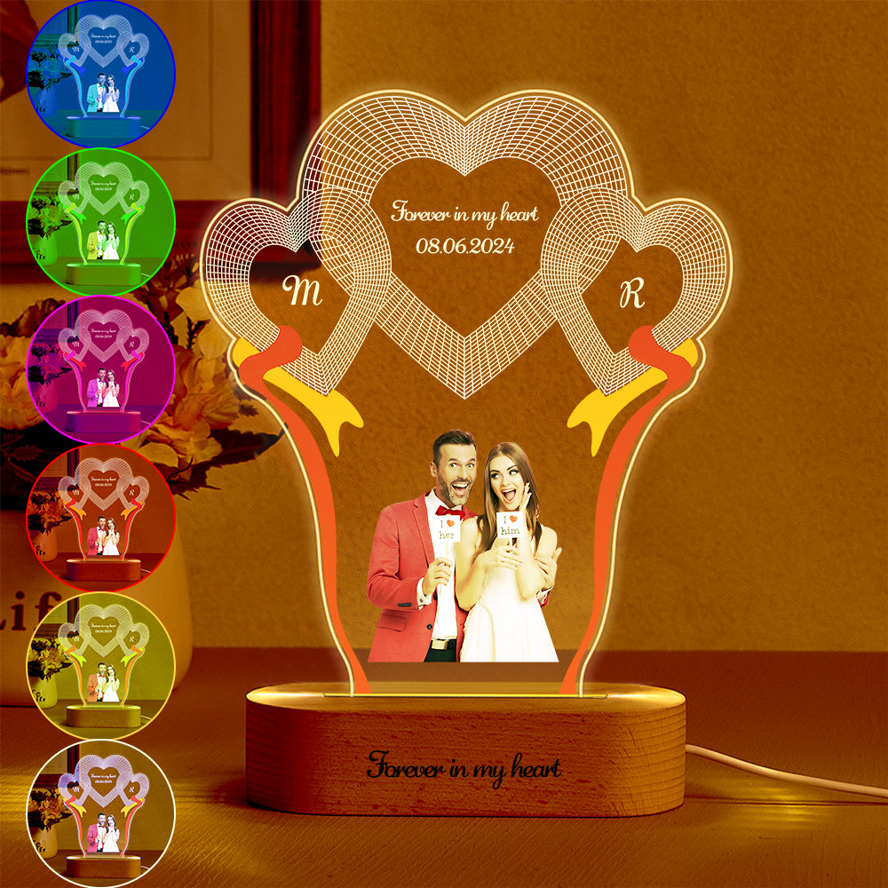 3-Heart Desk Lamp