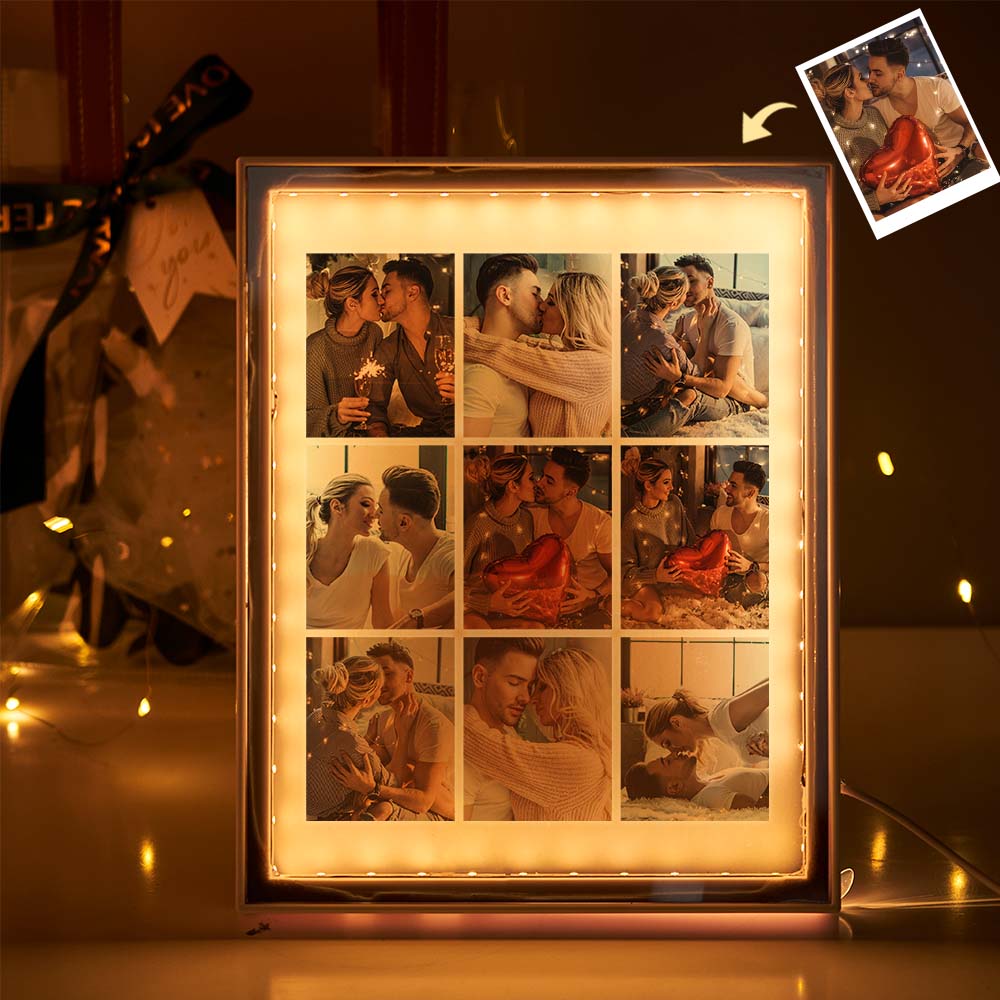 Photo Frame Mirror Night Light