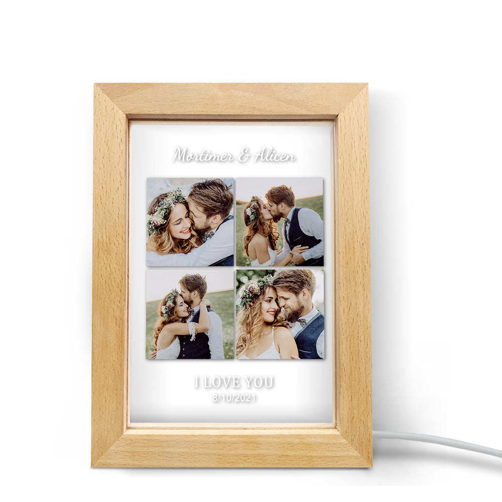 Anniversary Collage Frame Light