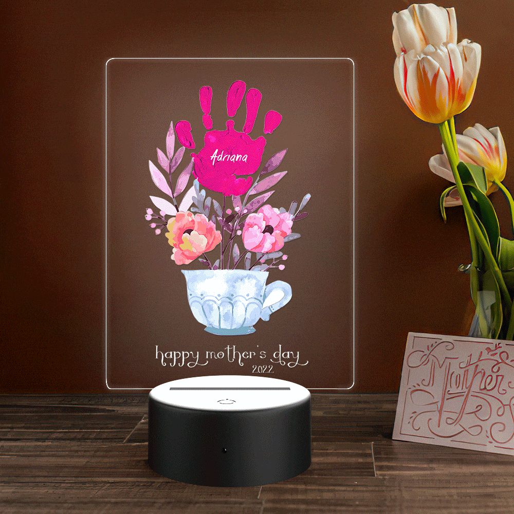 Name & Date Handprint Lamp