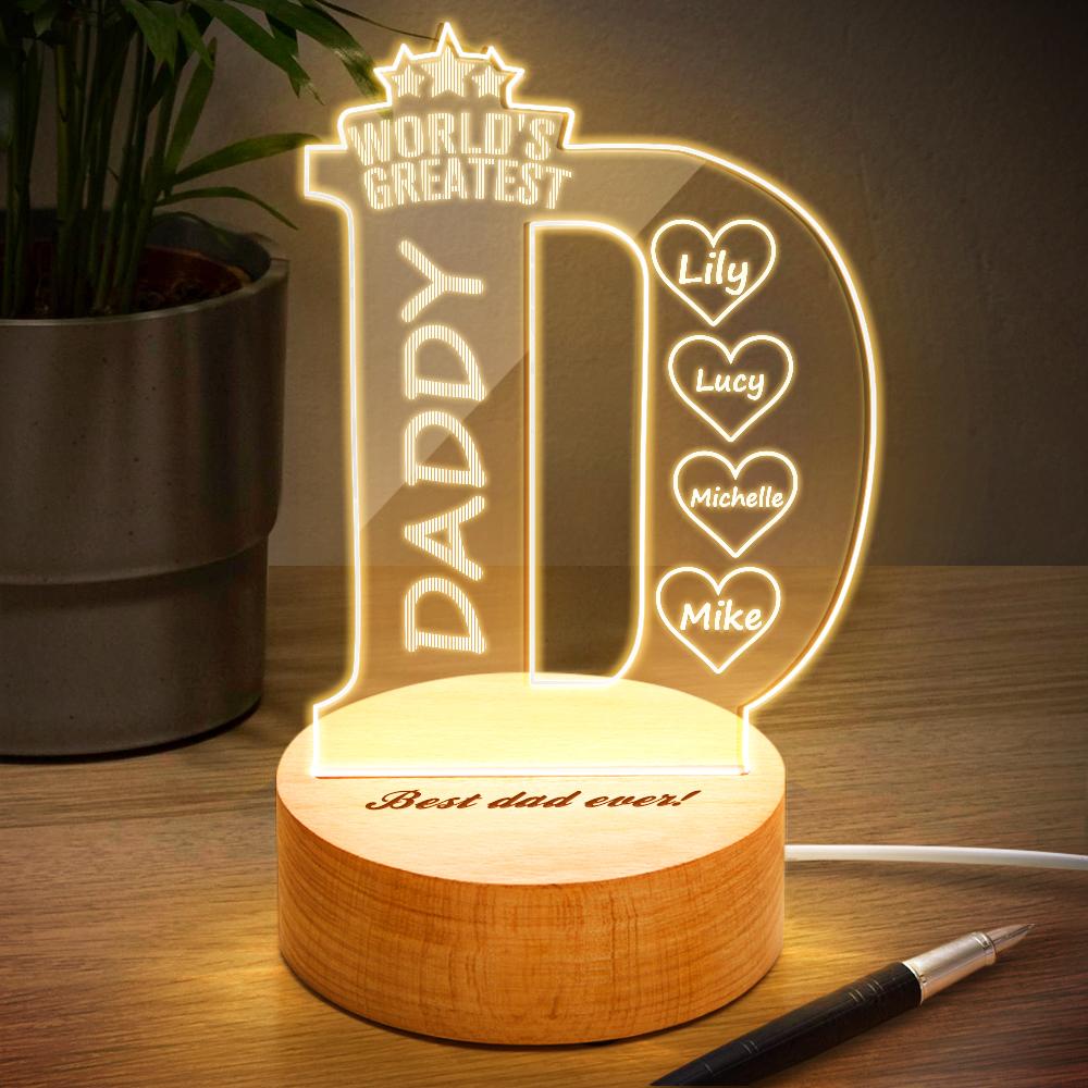 Custom Name Bedroom Night Light