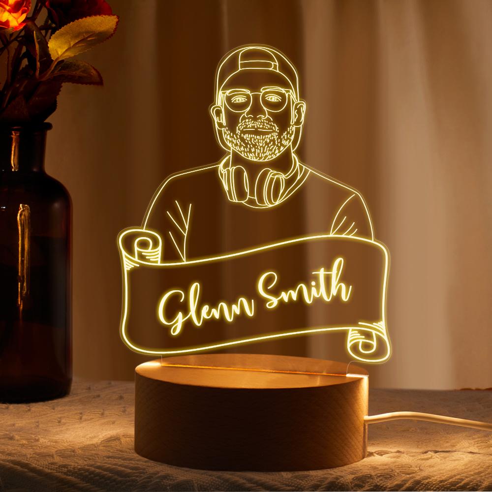3D Portrait Night Lamp