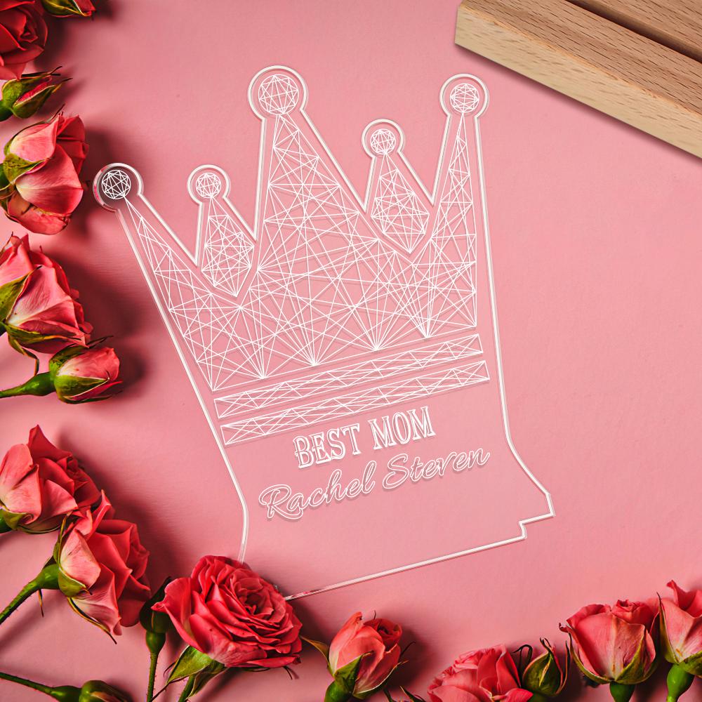 Initial Name Wooden Lamp