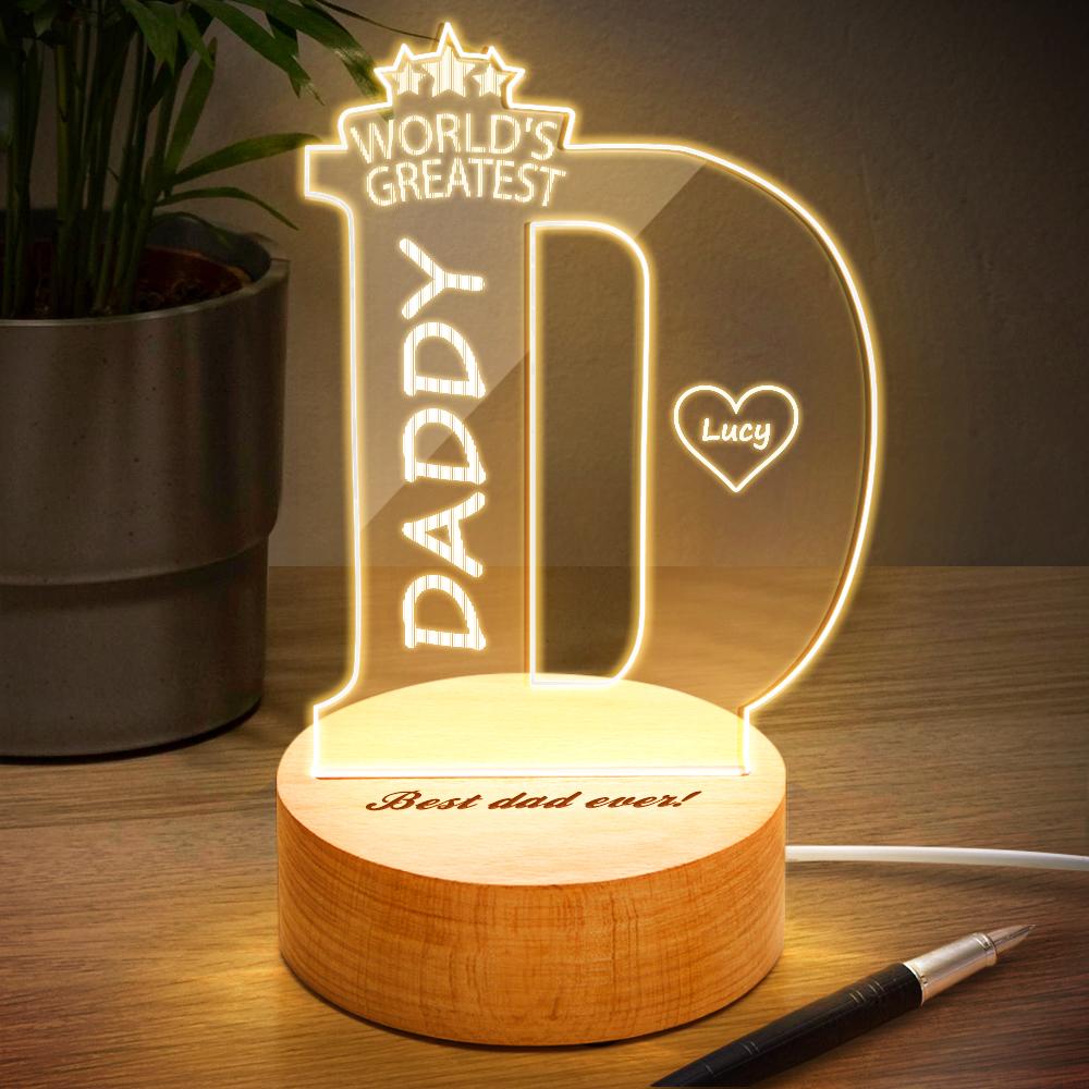 Custom Name Bedroom Night Light