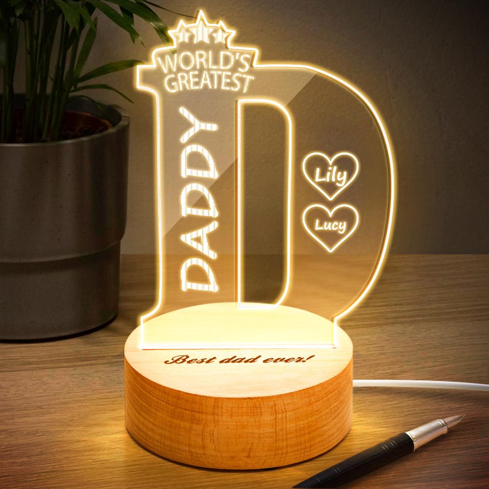 Custom Name Bedroom Night Light