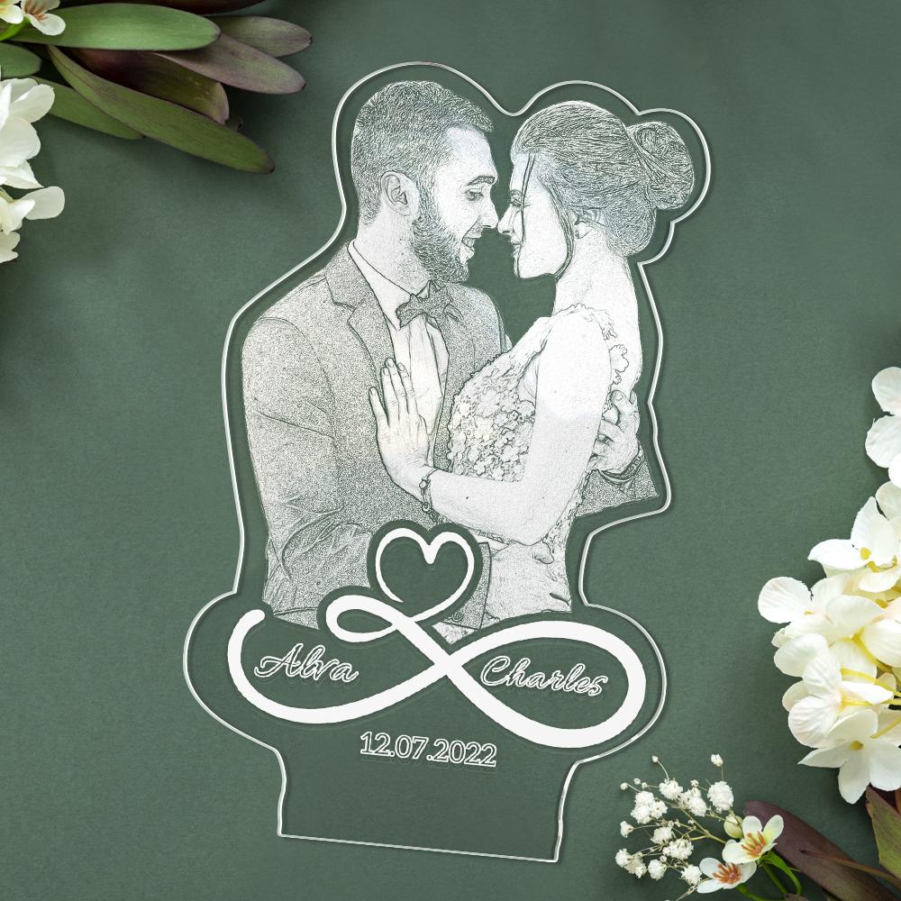 Infinity Symbol Photo Lamp