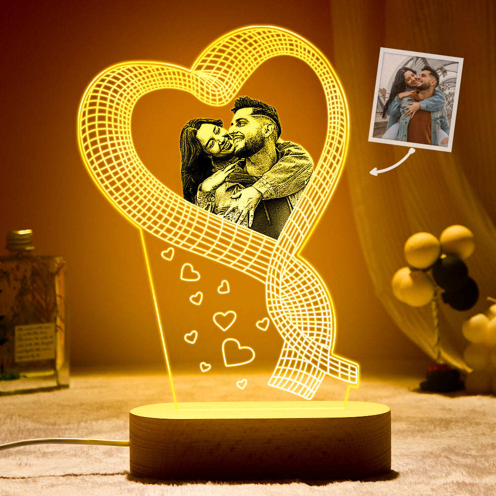 3D LED Valentine’s Lamp