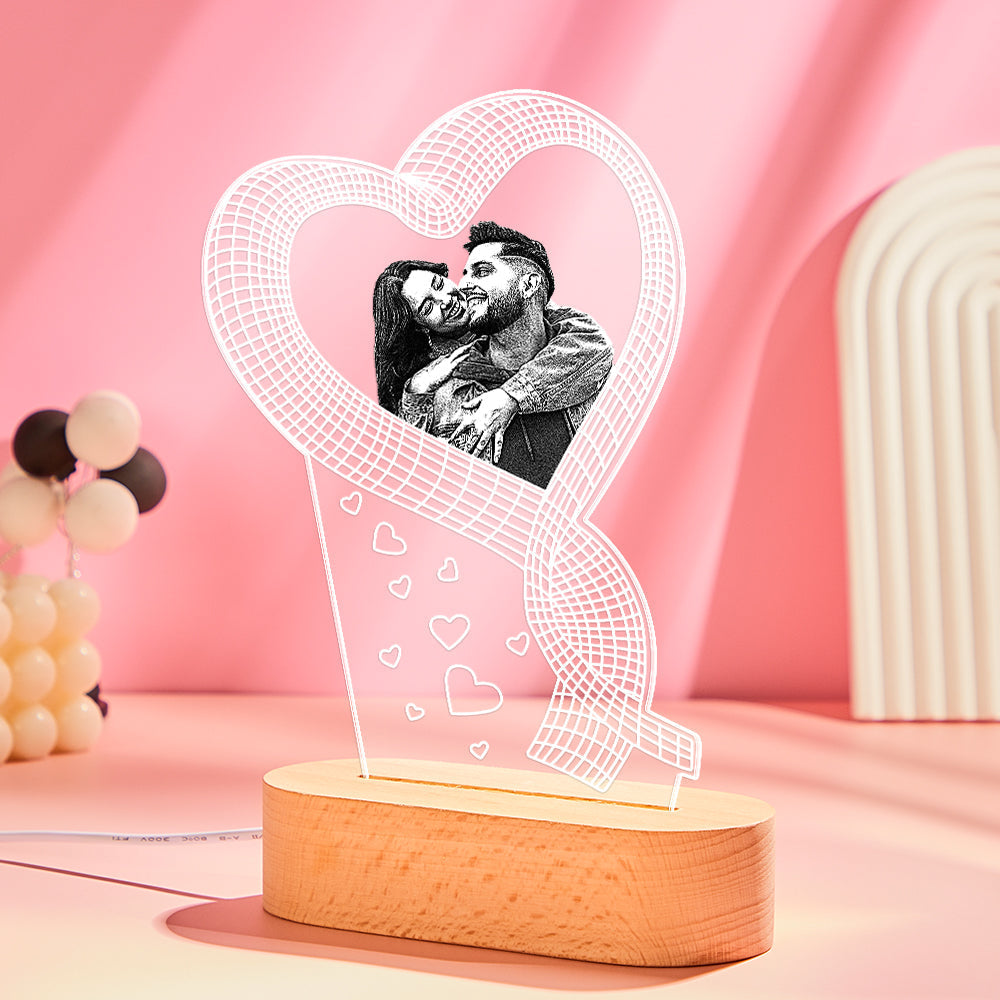3D LED Valentine’s Lamp