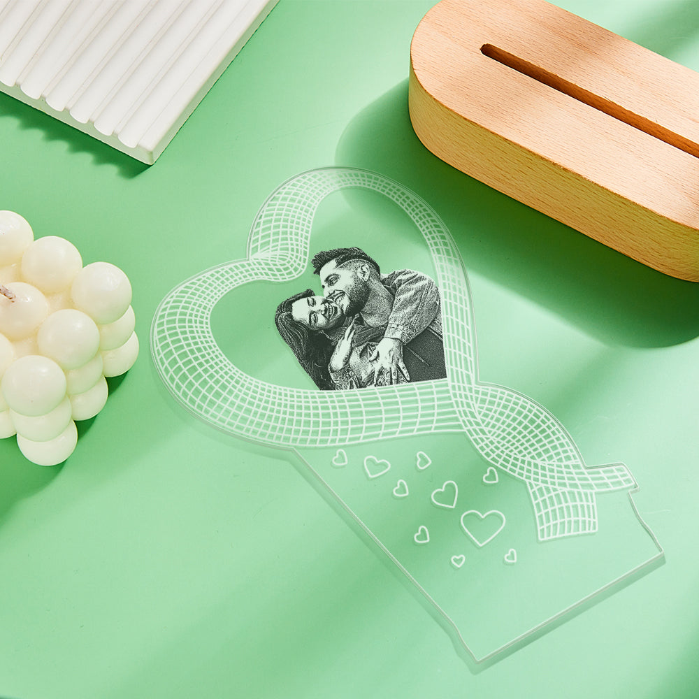 3D LED Valentine’s Lamp