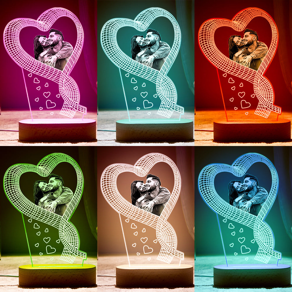3D LED Valentine’s Lamp
