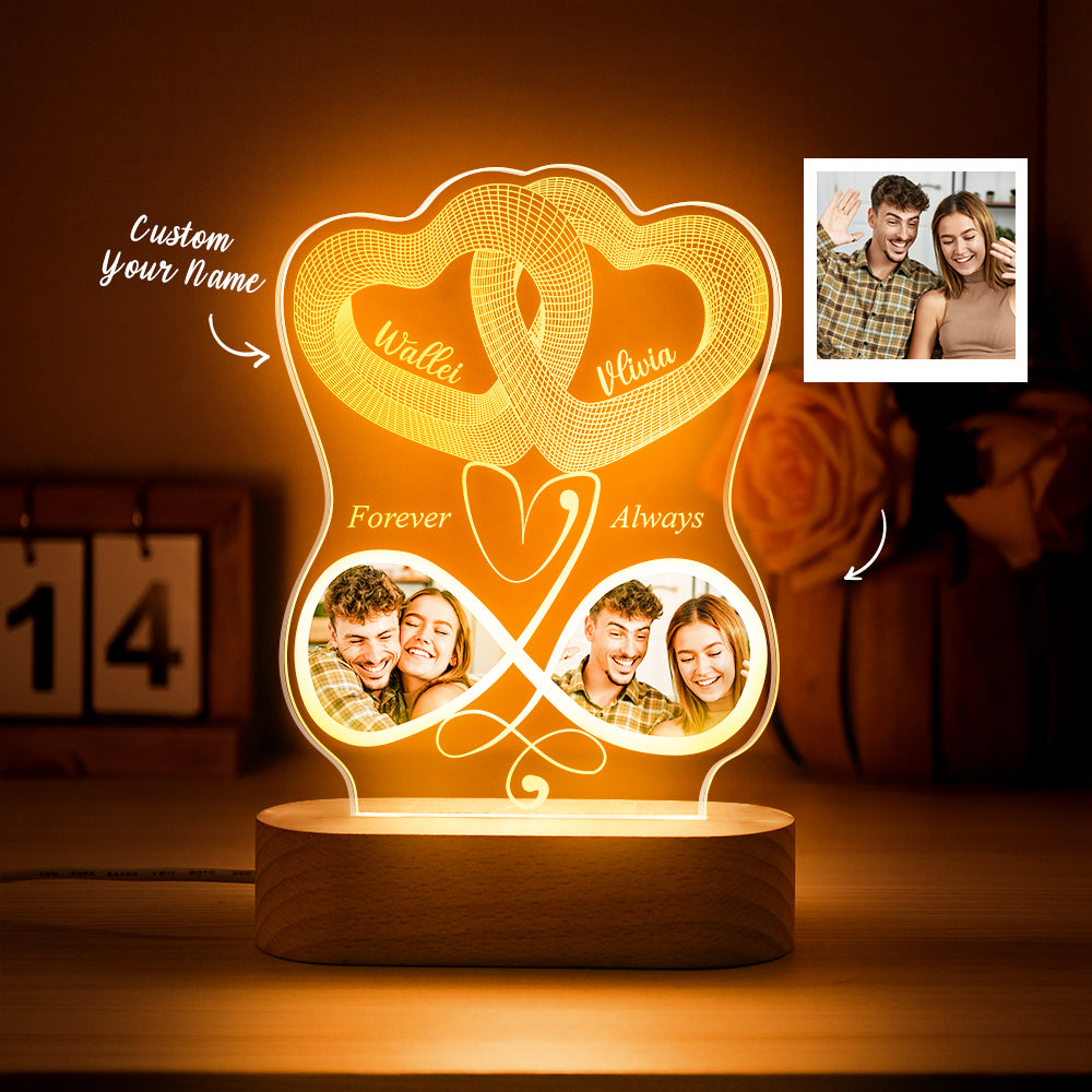 Infinity Love Acrylic Lamp