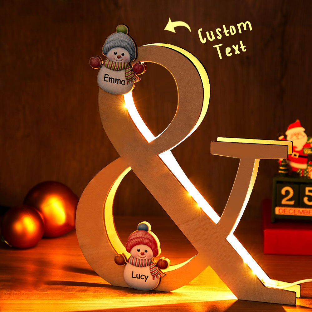 Snowman Family Night Lamp