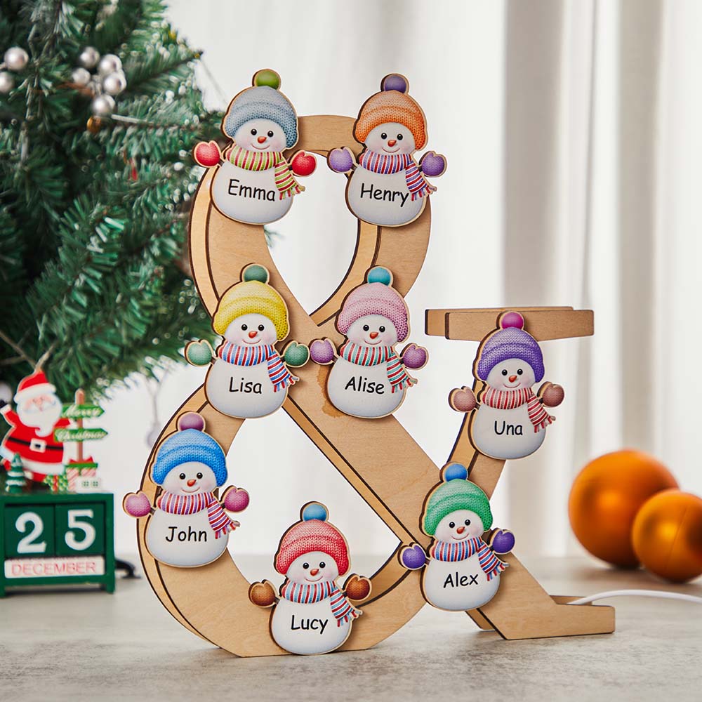 Snowman Family Night Lamp