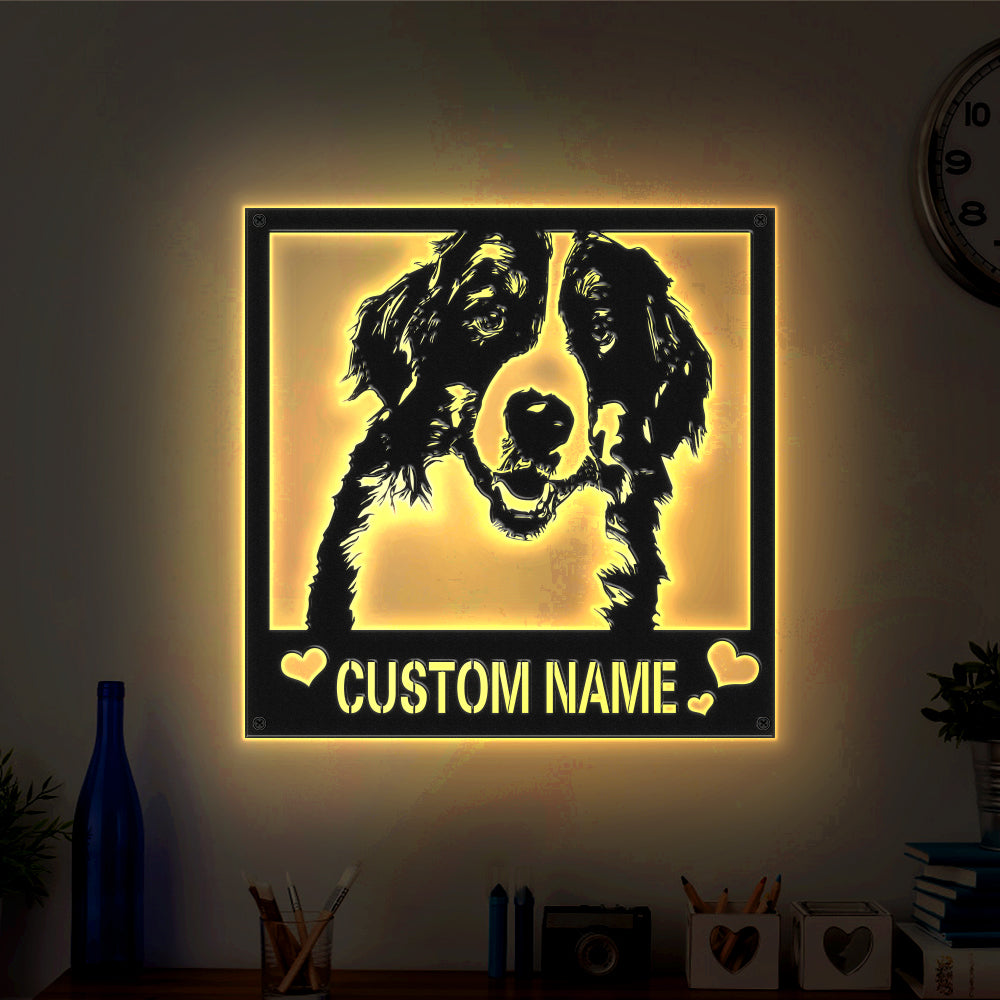 Metal Sign Photo Lamp