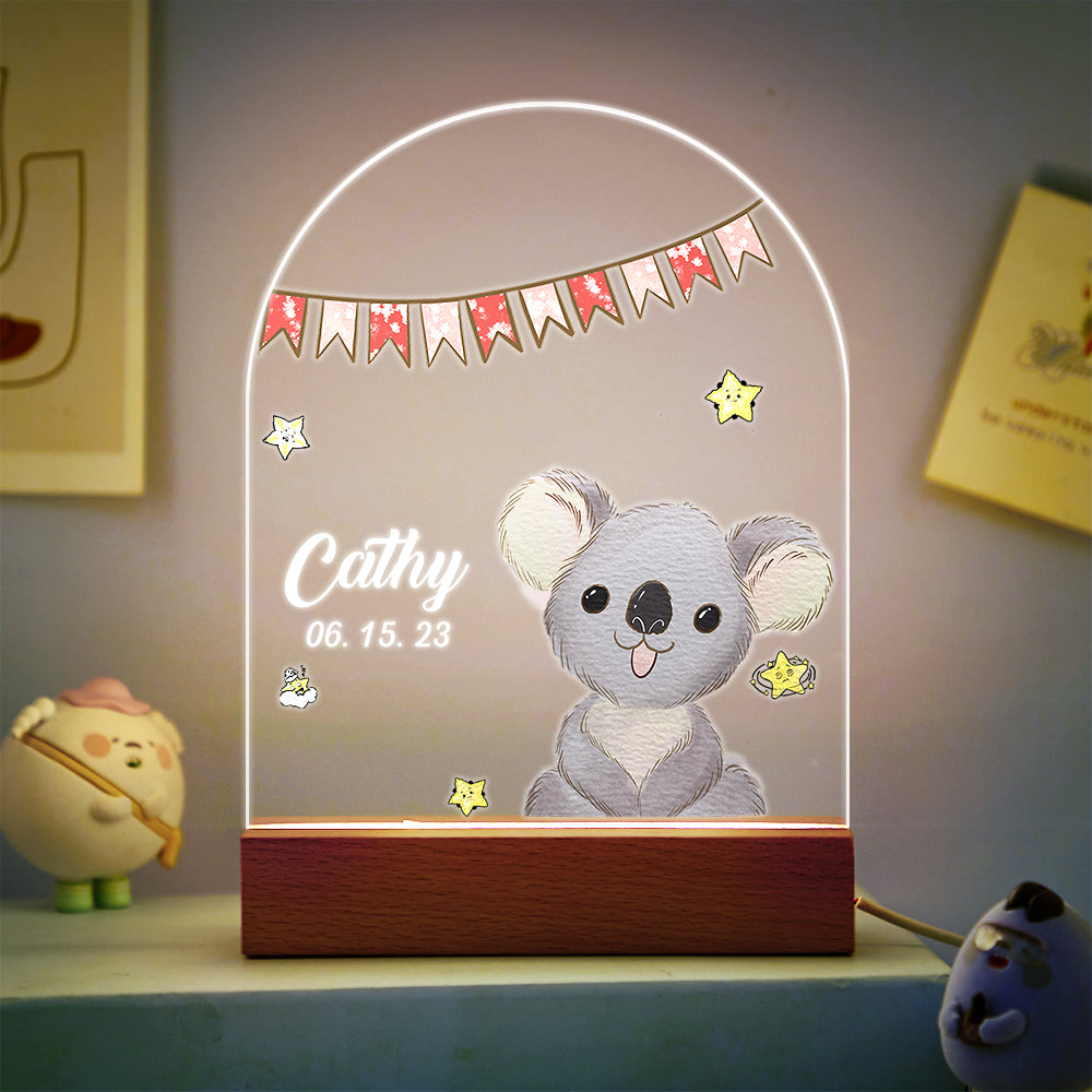 Custom Name Christmas Tree Personalized Santa Elk Night Light Bedroom Christmas Gift 3D Room Decor Night Light Desk Lamp Night Light Gift