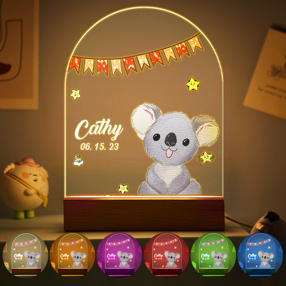 Custom Name Christmas Tree Personalized Santa Elk Night Light Bedroom Christmas Gift 3D Room Decor Night Light Desk Lamp Night Light Gift