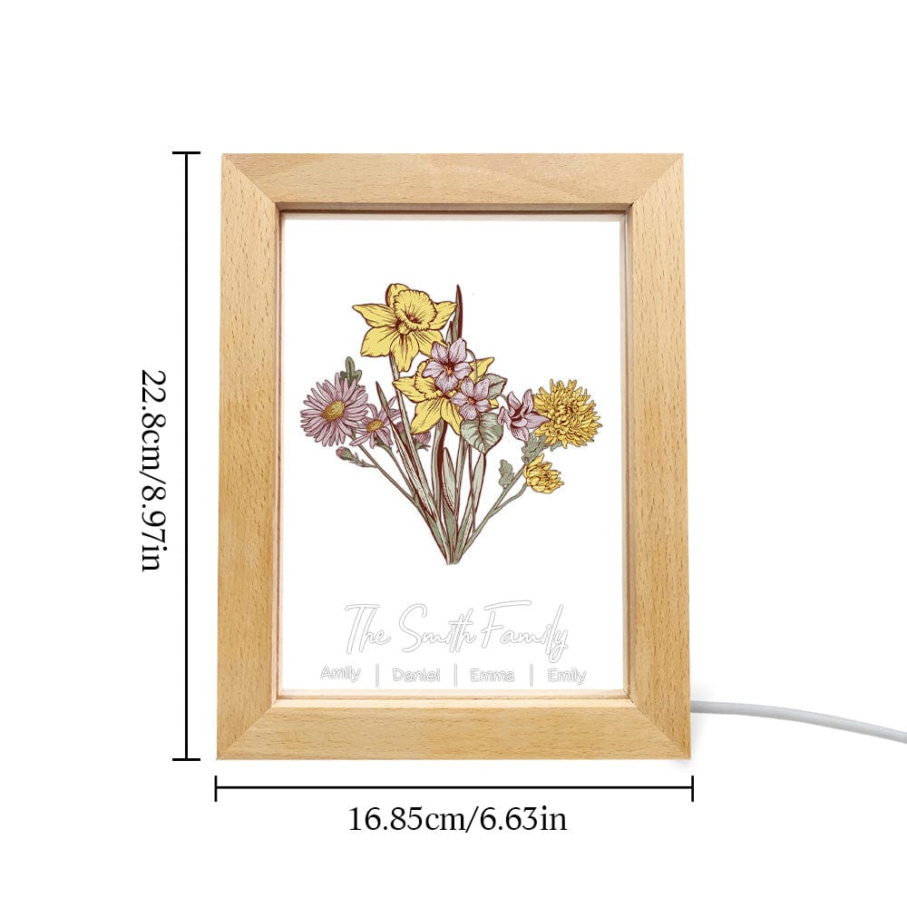 Birth Flower LED Lamp