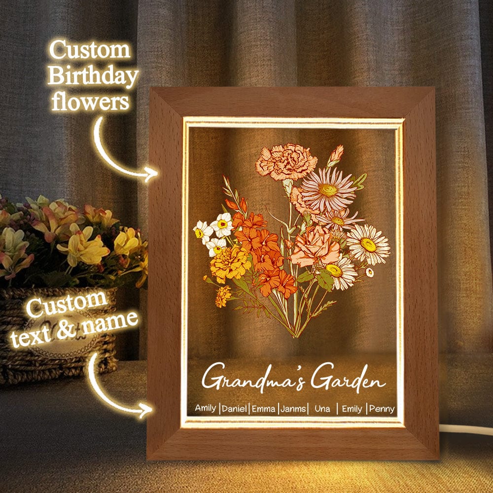 Birth Flower LED Lamp