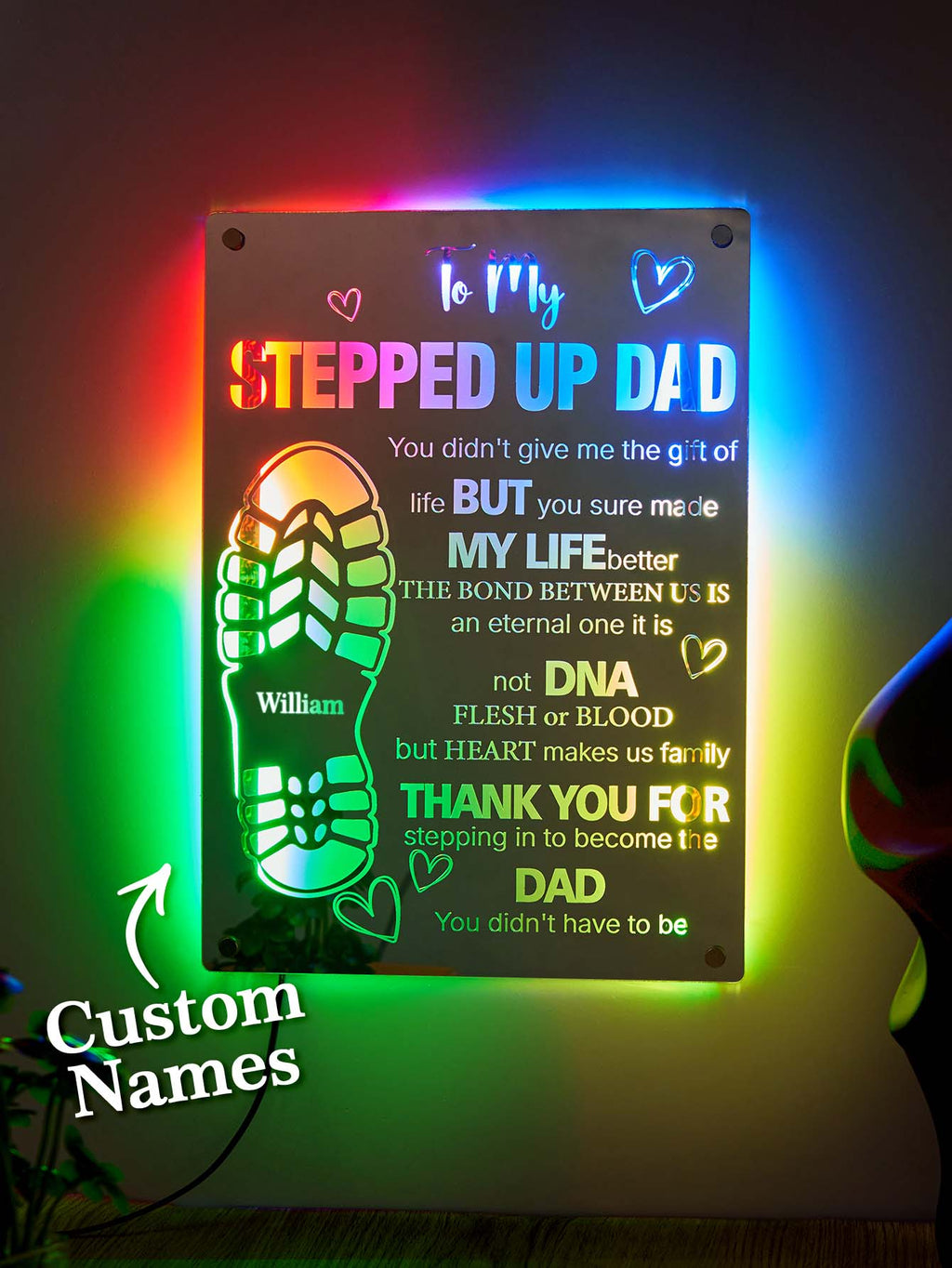 Dad Step-Up Mirror Light