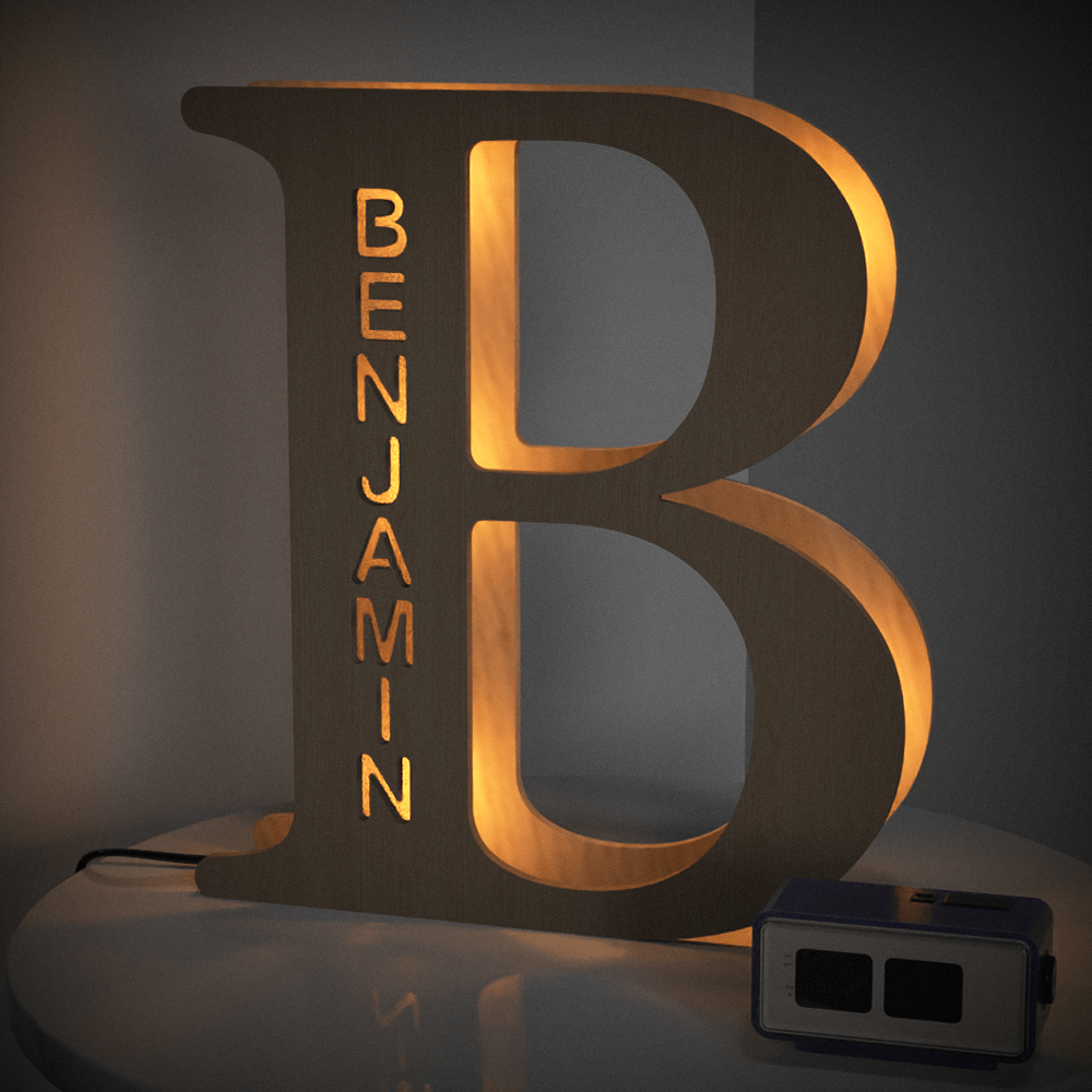 Wooden Letter Night Light
