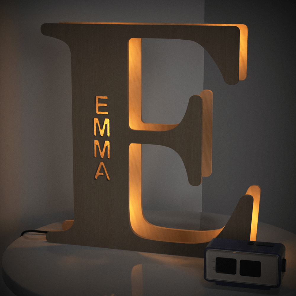 Wooden Letter Night Light