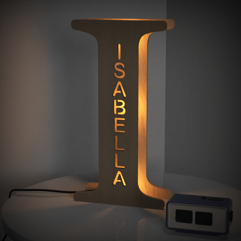 Wooden Letter Night Light