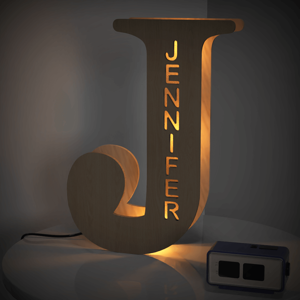Wooden Letter Night Light