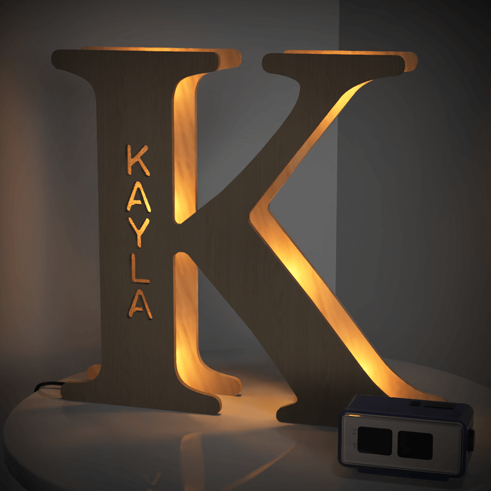 Wooden Letter Night Light