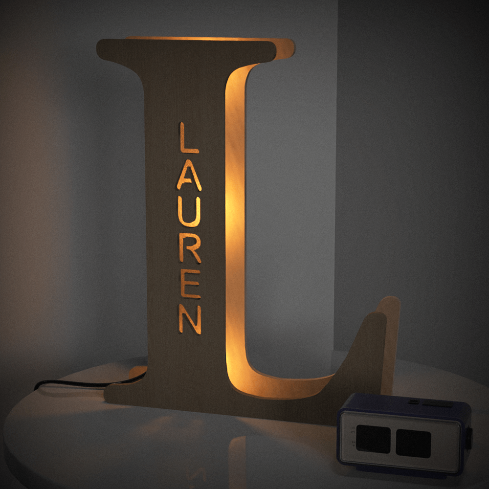 Wooden Letter Night Light