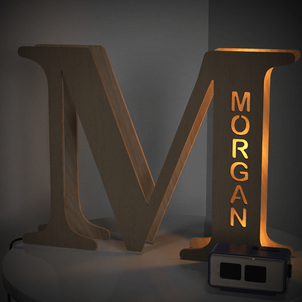 Wooden Letter Night Light