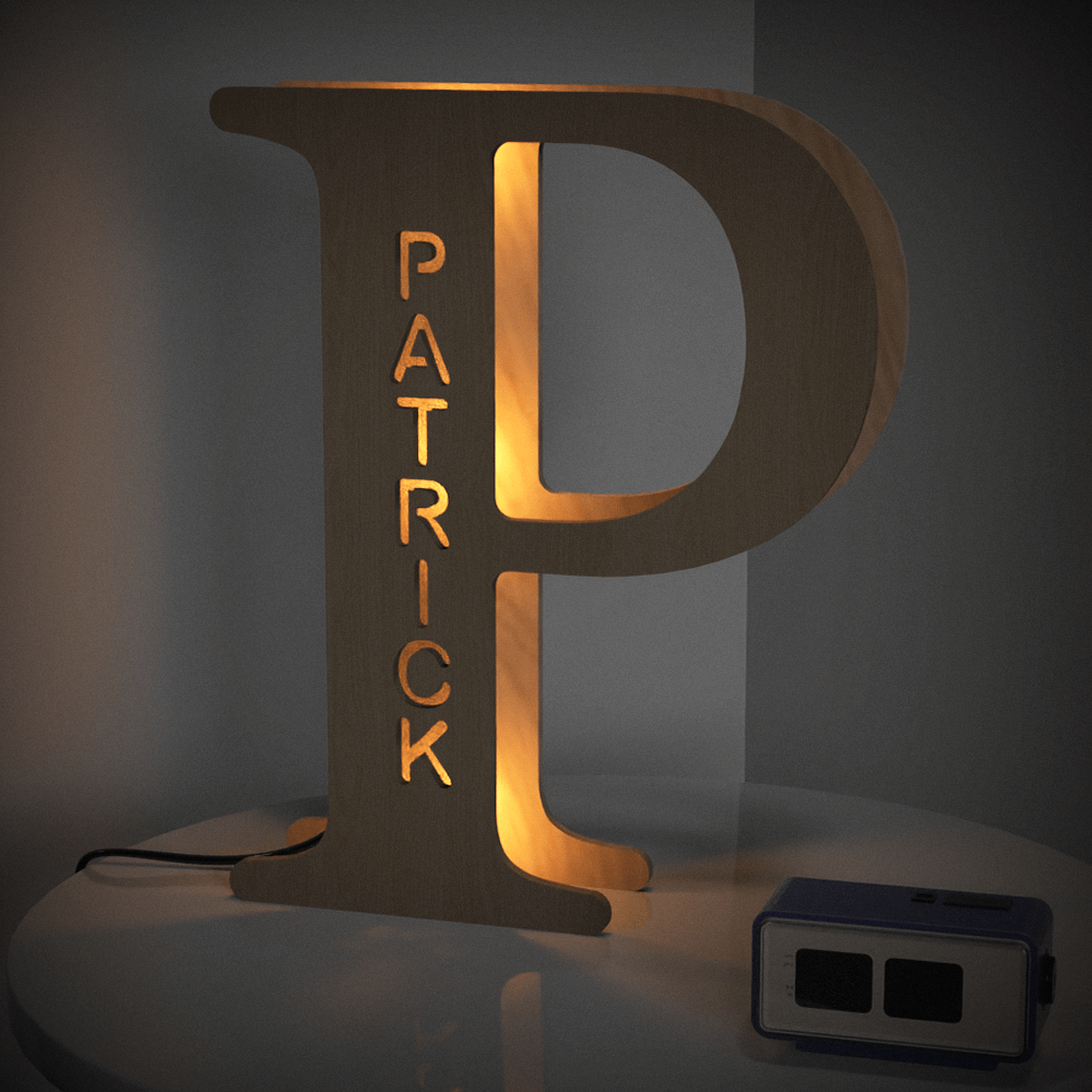 Wooden Letter Night Light