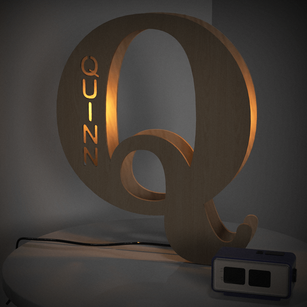 Wooden Letter Night Light
