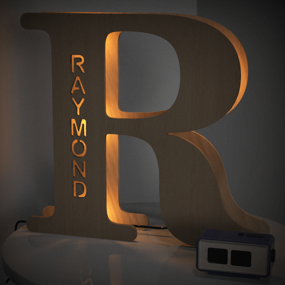 Wooden Letter Night Light