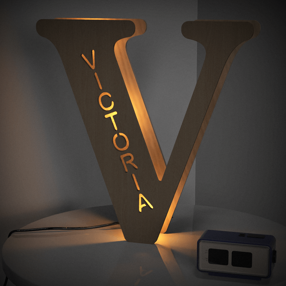 Wooden Letter Night Light