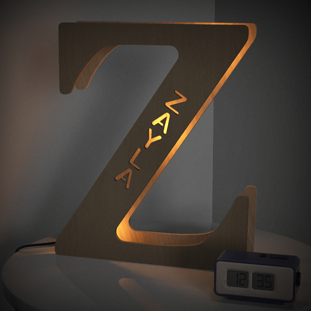 Wooden Letter Night Light