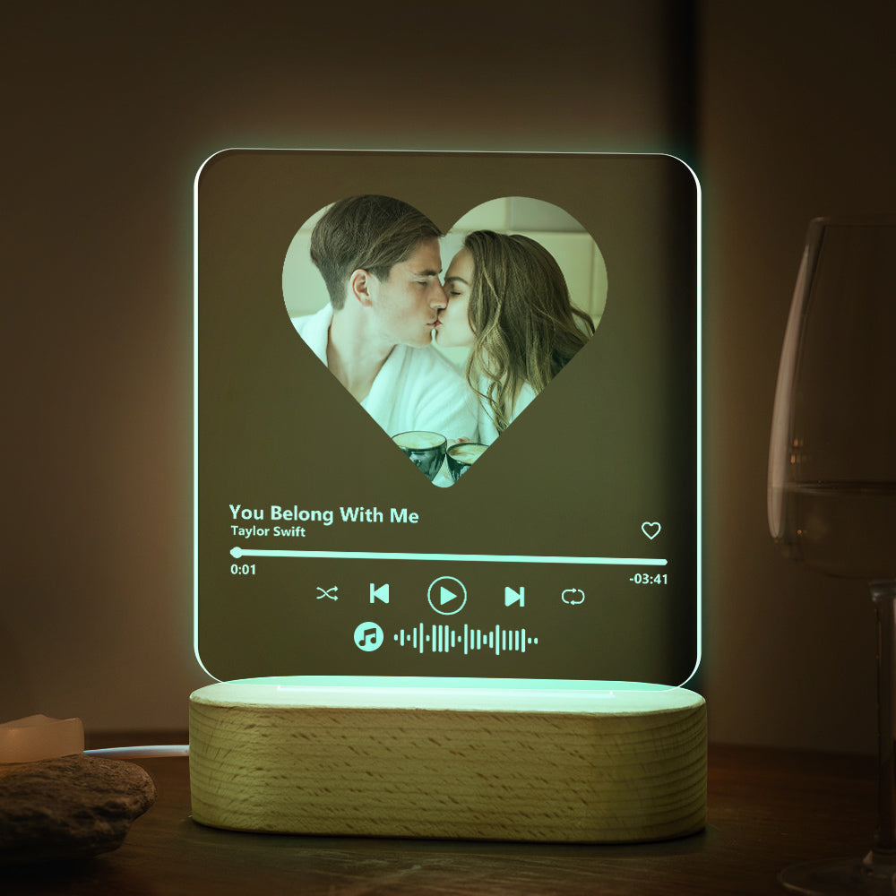 Music Code Heart Lamp